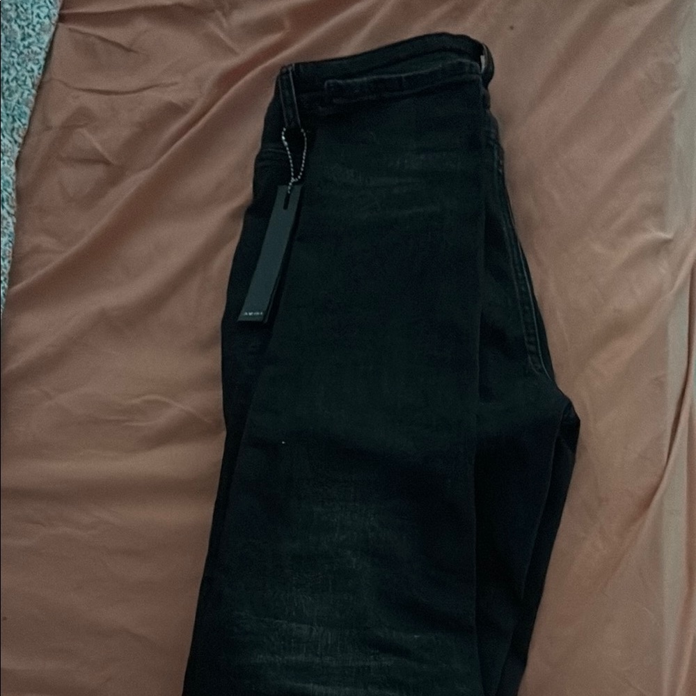 Men's Black & Red Amiri Jeans